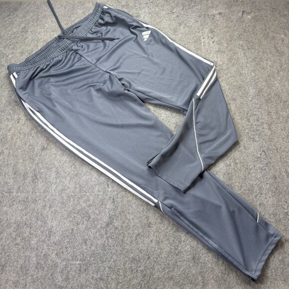 adidas Tiro 23 Track Pants Men 3XLT Gray Soccer AeroReady Ankle Zip Training 32" - Picture 1 of 16